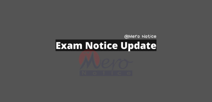 Exam Notice Update