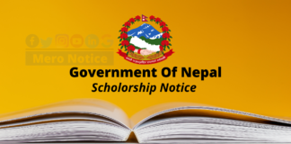 Scholarship for Master’s Programs, Thailand International Postgraduate Programme (TIPP) Government Of Nepal Scholarship Notice
