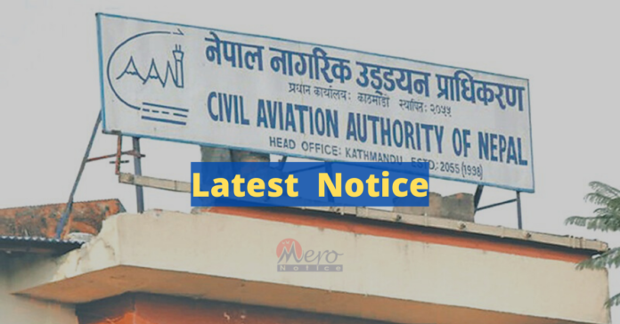 Civil Aviation Authority of Nepal Notice
