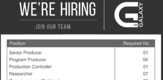 Galaxy TV Job Vacancy Announcement for Various Positions Galaxy TV notice update
