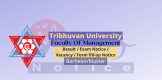 MBS and MPA First Semester Exam Center Faculty of Management Notice